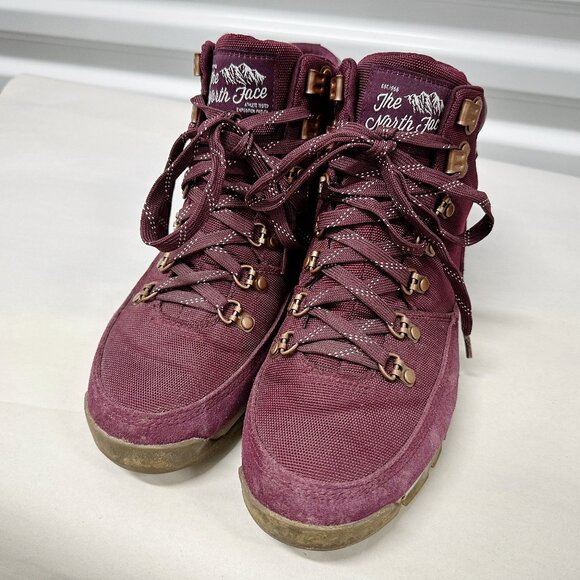 The North Face Back-To-Berkeley Women's Boots in Burgundy, Size 8.5 - Picture 2 of 5